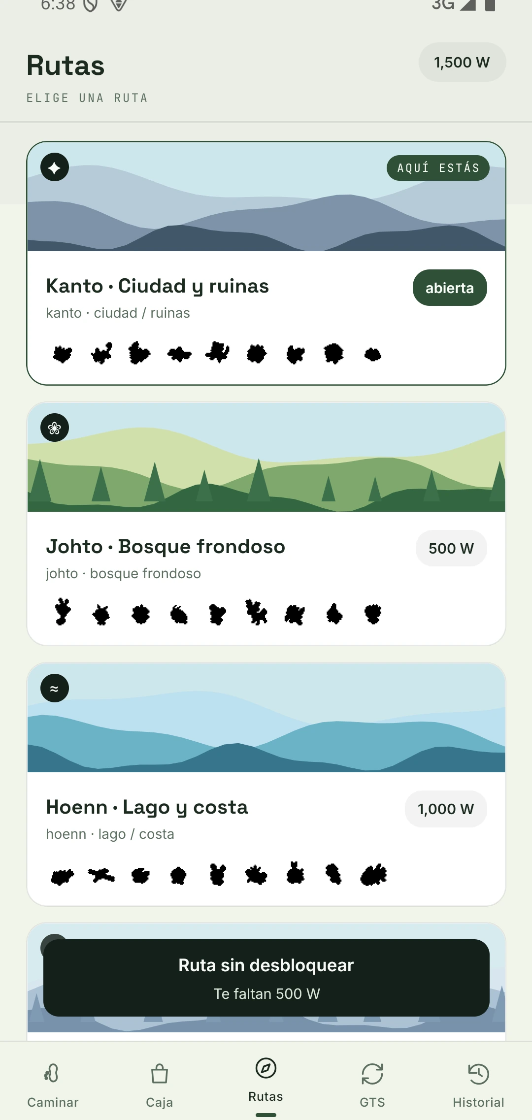 VitroWalker · rutas